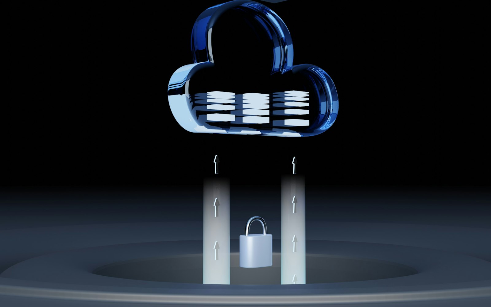 a blue and white logo