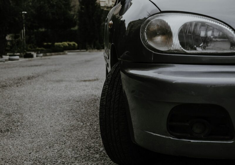 a car parked on the side of the road