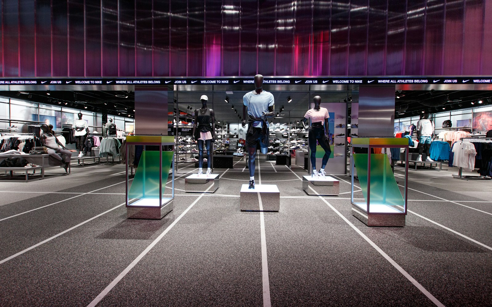 a display of mannequins in a clothing store