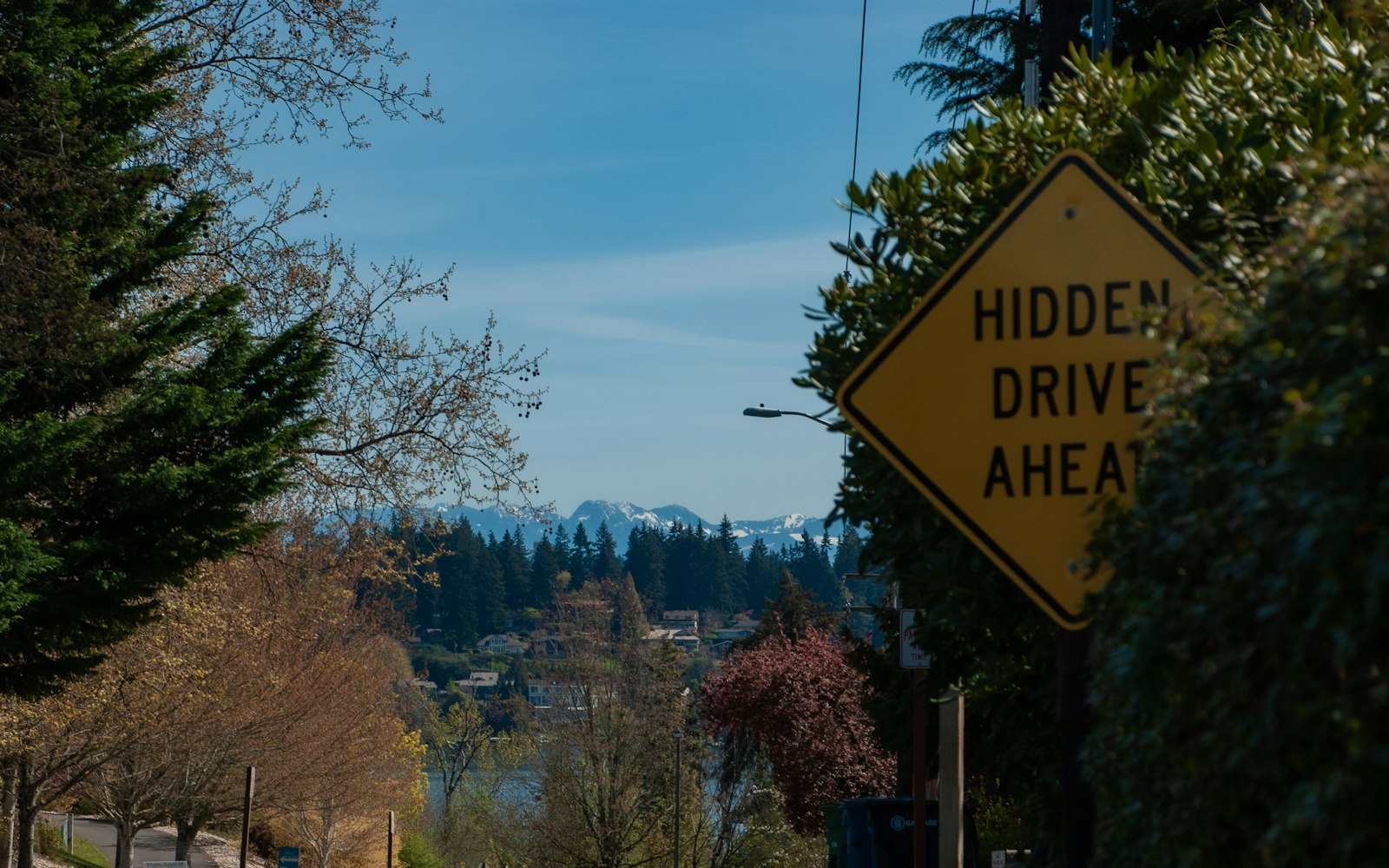 A street sign on the side of a road