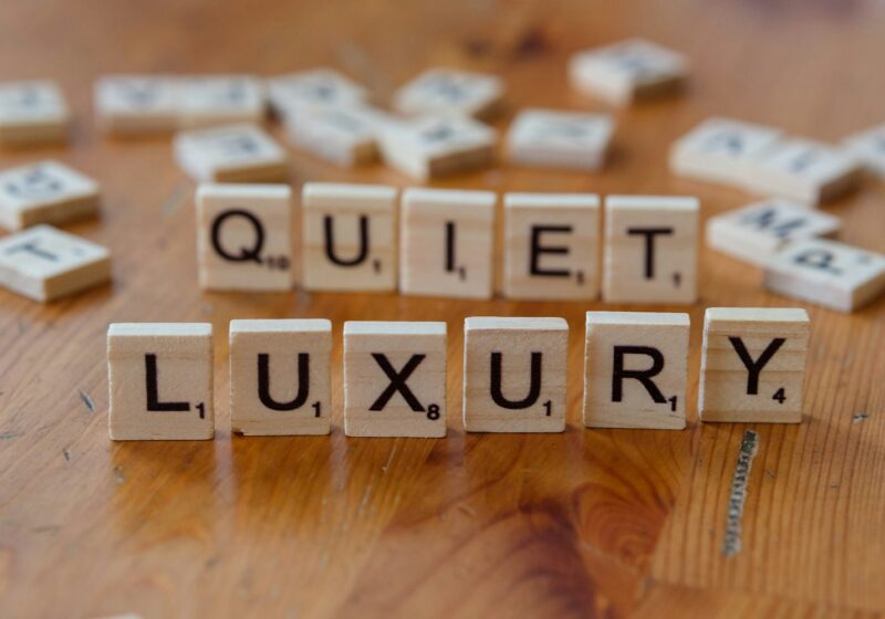 Scrabble tiles spelling the word quiet, quiet, quiet, quiet, quiet